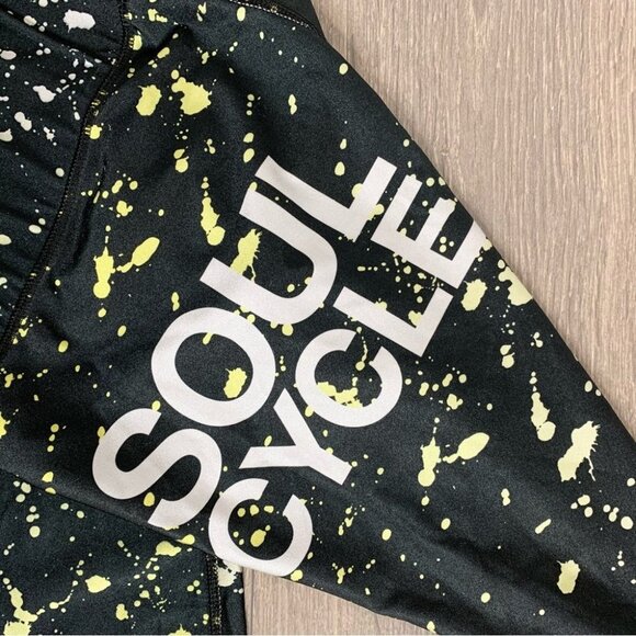 Terez for Soulcycle Paint Splatter Leggings High Rise Waist Black Size Small - Picture 8 of 13